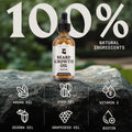 Striking Viking Beard Growth Oil with Biotin - 2 Fl Oz, Unscented - Thickening, Conditioning Biotin Beard Growth Serum for Men with Argan & Jojoba