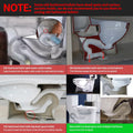 50 Inch Toilet Snake Drain Auger Cleaner Tool, Upgraded Grabber Unclogger Tool, Toilet Auger Clog Remover Tool, Stainless Steel Telescoping Rod