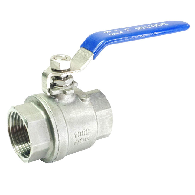 1" Female Ball Valve NPT Thread 316 Stainless Steel Full Port Ball Valve WOG1000 1 Inch