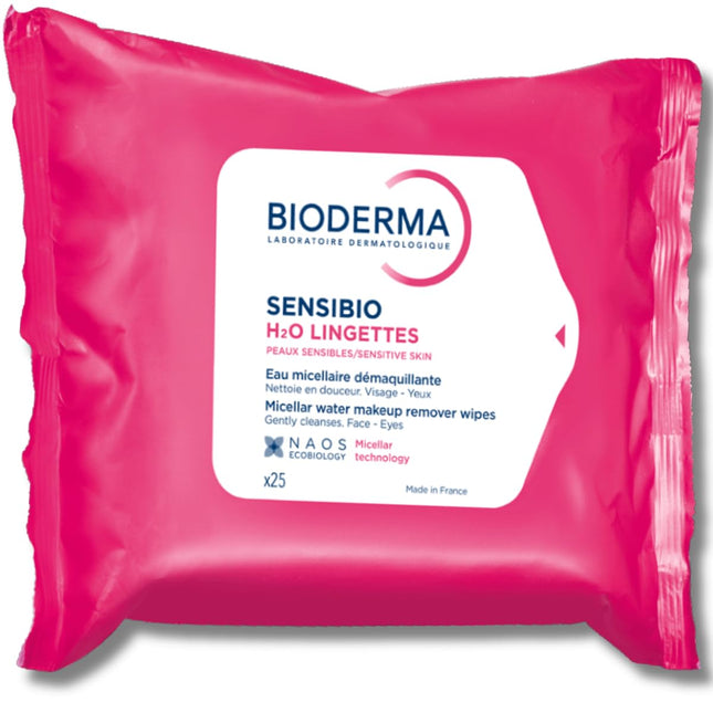 Bioderma - Sensibio H2O Wipes - Cleansing and Makeup Removing - Skin Soothing - 