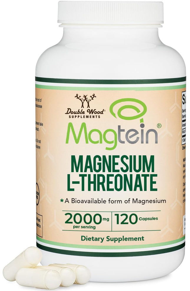 Magnesium L Threonate, Magtein™, Sleep and Cognitive Support – High Absorption –