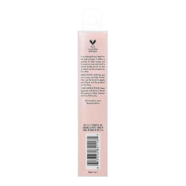 e.l.f. Putty Primer Brush & Applicator, Dual-Ended Makeup Tool For Applying e.l.f. Putty Products, Made With Synthetic Bristles, Vegan & Cruelty-Free