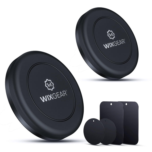 Universal Flat Stick On (2 Pack) Dashboard Magnetic Car Mount Holder for Cell Ph