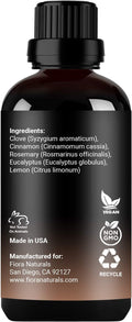 Immunity Essential Oil Blend with Clove Cinnamon Lemon Rosemary Eucalyptus | Thieves and Robbers Safeguard Oil, Immune Support Blend, Health