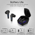 Wireless Earbuds Bluetooth 5.2 Bass Sound Headphones Gaming Earphones with Touch Control, Noise Cancelling Waterproof Headset with Mic, 18H Play