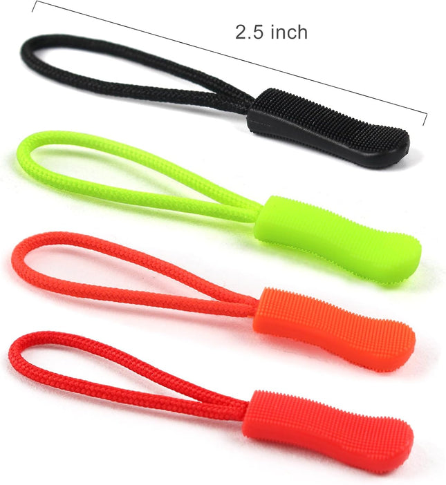 20PCS Zipper Pull - Zipper Pulls Replacement, Fluorescent Zipper Pulls, Bright Zipper Puller Helper, Luggage Zipper Pull