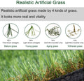Petgrow Customized Sizes Artificial Grass Turf 3FTX10FT(30 Square FT) - Indoor Outdoor Garden Lawn Landscape Balcony Synthetic Turf Mat - Thick