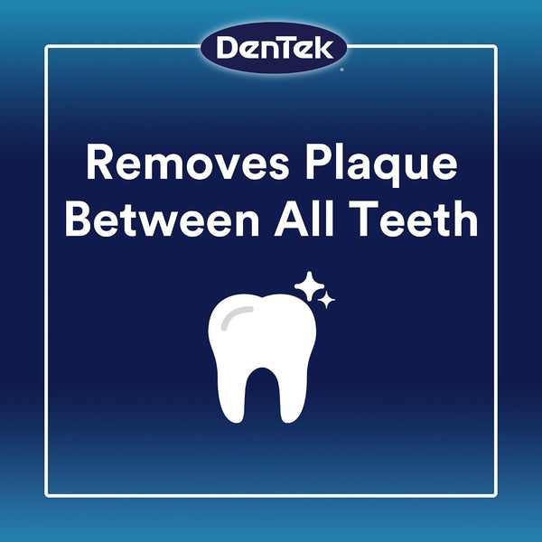 DenTek Complete Clean Floss Picks | Removes Food & Plaque | 75 Count 75 Count (Pack of 1) Picks