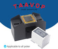 Automatic Card Shuffler, 1-2 Deck Battery-Operated Electric Poker Card Shuffler Machine, for Playing Cards/UNO
