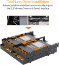 ICY DOCK 4 x 2.5” HDD / SSD Bracket Mount Kit Adapter for 5.25” Drive Bay - FLEX-FIT Quattro MB344SP 4 x 2.5"