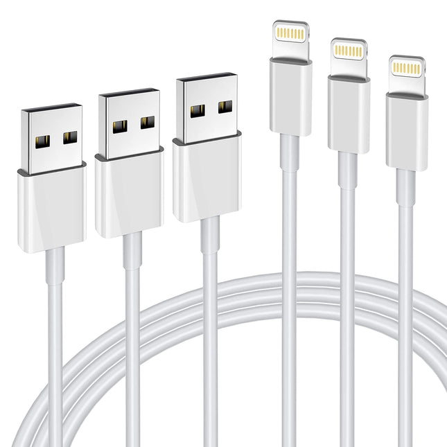 Iphone Charger 3Pack Apple Mfi Certified, Lightning Cable 6FT Compatible with Iphone 12 Mini Pro Max SE 11 Xs Max XR X 8