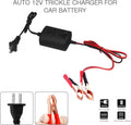 12V Sealed Lead Acid (SLA) Battery Charger 1000mA, Battery Charger Maintainer 12v Trickle Charger for Boats Motorcycles ATVs Riding Mowers & Car