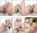Ewin24 Natural Jade Foot Massager Acupuncture Point Massage Foot Care Therapeutic Relief Tool
