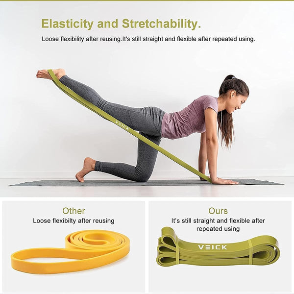 VEICK Resistance Bands for Working Out, Exercise Bands, Workout Bands, Pull up Assistance Bands, Long Heavy Stretch Bands Set for Men and Women,