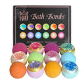 KAV Bath Bombs for Women Gift Set 12Pcs, All Natural Organic Bubble Home Spa Bathbomb Gift Set for Her, Wife, Girlfriend, Mother, Christmas,