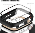 COMMUTER 4 Pack Case Compatible with Apple Watch 40mm Series SE 3nd Gen 2025 SE 2/1 6 5 4 with Tempered Glass Screen Protector, Ultra-Thin Hard PC