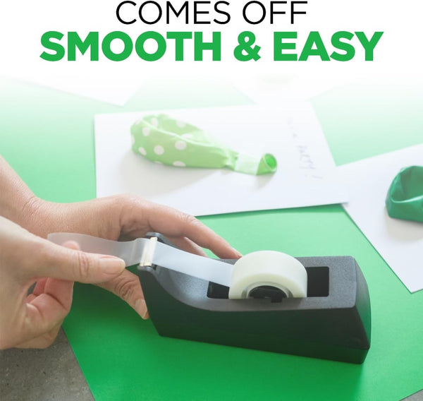 Scotch Desktop Tape Dispenser, Black, 2.7 in. x 2.7 in. x 6.4 in., 1 Tape Dispenser, Polystyrene (PS) 1-Pack