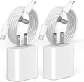 Iphone 16 15 Charger Fast Charging 10 FT, 2 Pack 20W USB C Wall Charger Block with 10FT Long Type C to C Charging Cable for Iphone 16/16 Plus/16