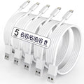 5 Pack(6FT)Original[Apple MFi Certified] iPhone Charger,Lightning Cable Fast Charging Cord iPhone Charger Cable USB Cable Compatible iPhone