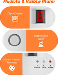 Natural Gas Leak Detector, Plug-in Propane Natural Gas Detector for Home Kitchen RV, Combustible & Explosive Gas Alarm for LPG, LNG, Methane (AC