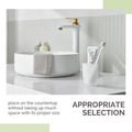 Bathroom Rinsing Cup, Angle Simple Frosted Glass Tumbler Cup, Toothbrush and Toothpaste Holder Drinking Glasses Glassware