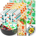 Reusable Beeswax Wrap - 9 Pack, Beeswax Wraps for Food, Eco-Friendly Beeswax Food Wrap, Organic, Sustainable, Biodegradable, Zero Waste,