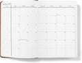 Wykeham'S Executive 2025-26 Daily Journal Planner – Customization Available – Mid-Year Academic Diary (Brown, 8.5"×5.5")