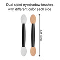 Cuttte Eyeshadow Applicators Makeup Brushes - 60PCS Disposable Eyeshadow Brush, Dual Sides Eye Shadow Applicator Sticks, 2.44 Inch Eye Makeup