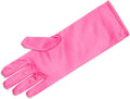 Juvale 4 Pairs of Satin Princess-Style Gloves For Little Girls Dress Up Costumes, Tea Party, Birthday, Wedding, Pageant (4 Colors), For Ages 3+