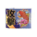 Li Slim Bifold Men’s Wallet – Koi Fish Print Vegan Leather Wallet for Men Evangelicon