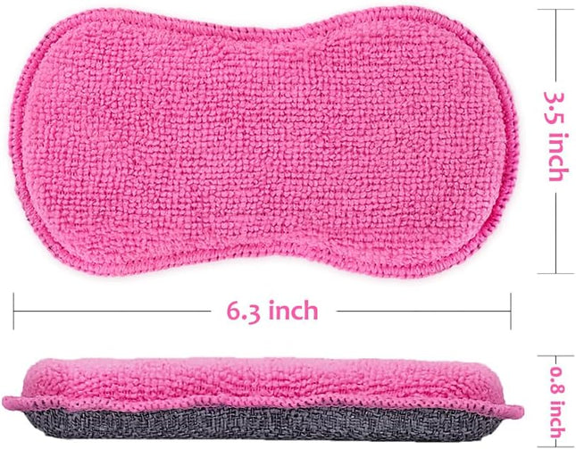 UPSTAR Dish Sponges Kitchen, Microfiber Cleaning Scrubber for Dishwashing, Sink,