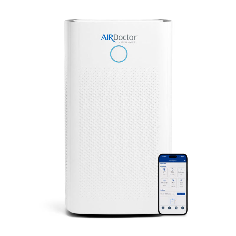 AIRDOCTOR AD5500 Smart App Air Purifier. Cleans Whole Home, XL Rooms Up to 4172 ft2. Removes Smoke, Dust, Pet Hair, Odors, Pollen. Hospital-Grade