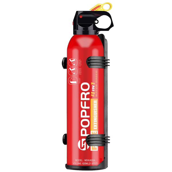 Portable Fire Extinguisher | 4-In-1 Small Fire Extinguisher for Home, Garage, Kitchen, Car | for Electric, Textile and Grease Fires | Non-Toxic,