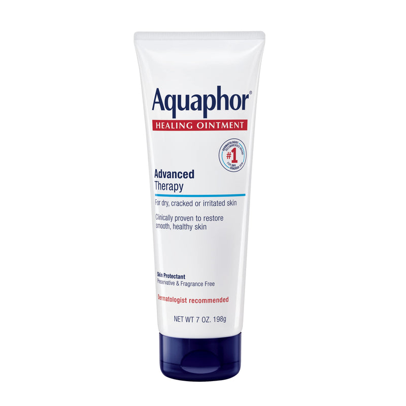 Aquaphor Healing Ointment Advanced Therapy Skin Protectant, Dry Skin Body Moisturizer, 7 Oz Tube 7 Ounce (Pack of 1)
