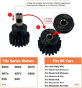 Globact 54T 0.8 32 Pitch Metal Steel 3956 Spur Gear with 15T/17T/19T Pinions Gear Set for Traxxas Slash 4x4 4WD/2WD VXL Rally VXL Stampede 4x4