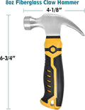 Small Claw Hammer - Mini Hammer for Women&Kids, Nail Hammer (A.Hammer)