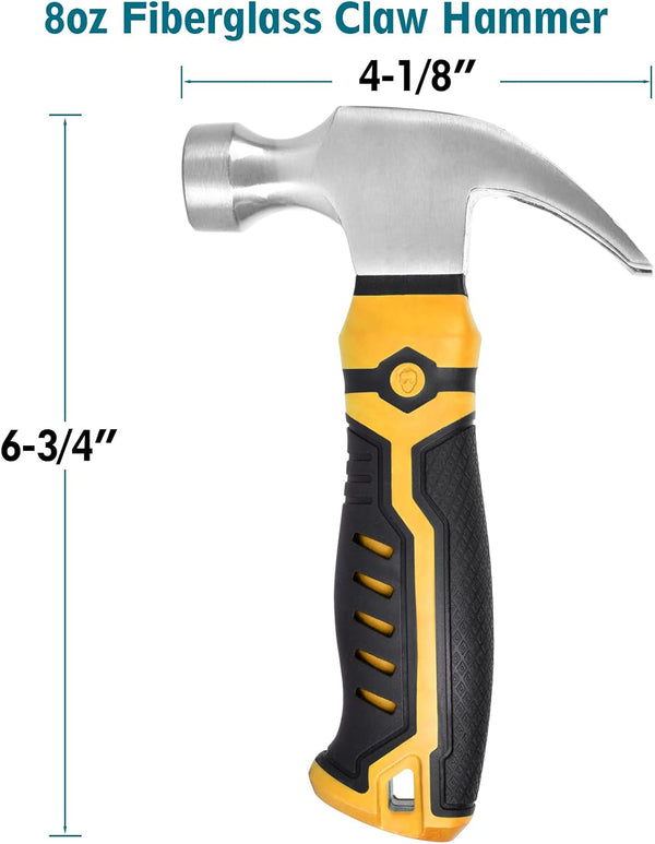 Small Claw Hammer - Mini Hammer for Women&Kids, Nail Hammer (A.Hammer)