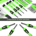 DNA MOTORING 39-Piece Household Tool Set General Repair Small Hand Tool Kit Storage Case for Home Garage Office College Dormitory Use, Pink,