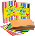 Crayola Construction Paper Bulk Pack (480 Sheets) – 10 Assorted Colors, 9x12, Teacher School Supplies & Classroom Must Haves, Card Making Craft