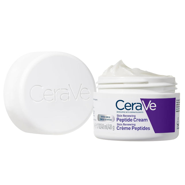 Cerave Skin Renewing Night Cream, Niacinamide, Peptide Complex, and Hyaluronic A