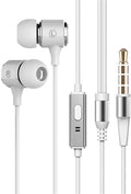 Long Cord Wired Earbuds No Microphone Headphones Watching Tv with Extra Noise Isolating Blocking Bass Ear Buds without Mic Corded Length Earphones