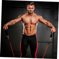 Garneck 4pcs Resistance Band Handles Plastic D Ring Exercise Strap Foam Handle Band Fitness Equipment for Home Gym Overhead Strength Training