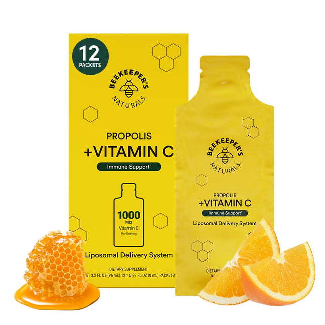 Propolis Liposomal Vitamin C by Beekeeper'S Naturals, 1000Mg Vitamin C, Propolis