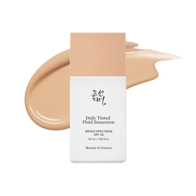 Beauty of Joseon Daily Tinted Fluid Sunscreen 12 Shades for Face Moisturizing Broad Spectrum SPF 40 Korean Skincare 50ml