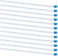 CRASPIRE 12Pcs Plastic Wrap Slide Cutter 12" Self Adhesive Two Way Cling Film Wrap Dispenser Sliding Cutters Replacement Reusable for Kitchen Home