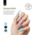 Beetles Green Gel Nail Polish Set - 6 Colors Green Gray Blue Glitter Nail Gel Polish Soak off Uv Gel Nail Art Manicure Gifts for Women 0-0-Colors