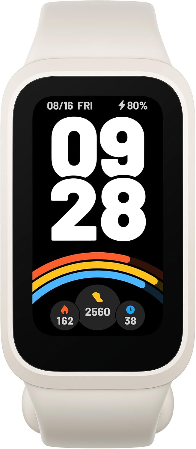 Xiaomi Smart Band 9 Active Global Version 1.47'' Display 18-Day Battery Life Modes All-Day Health and Fitness Monitoring 5ATM (White)
