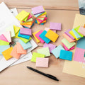 (50 Pads) Sticky Notes 1.5x2, 10 Colors Self Sticky Notes, Sticky Pads, Recyclable, Self-Stick Pads, Easy to Post for Home, Office, Notebook Bright