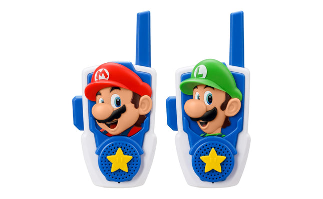Super Mario Bros Walkie Talkies Kids Toys, Long Range, Two Way Static Free Handheld Radios, Designed for Indoor or Outdo