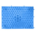 Foot Massage Mat Blood Circulation Tension Release Pad TPE Colorful Foot Acupressure Mat for Home Party Game(Blue)